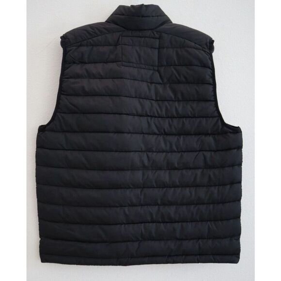 Aéropostale 2119 Men's Sz M Black Remixed Down Lightweight Quilted Puffer Vest - Picture 2 of 5